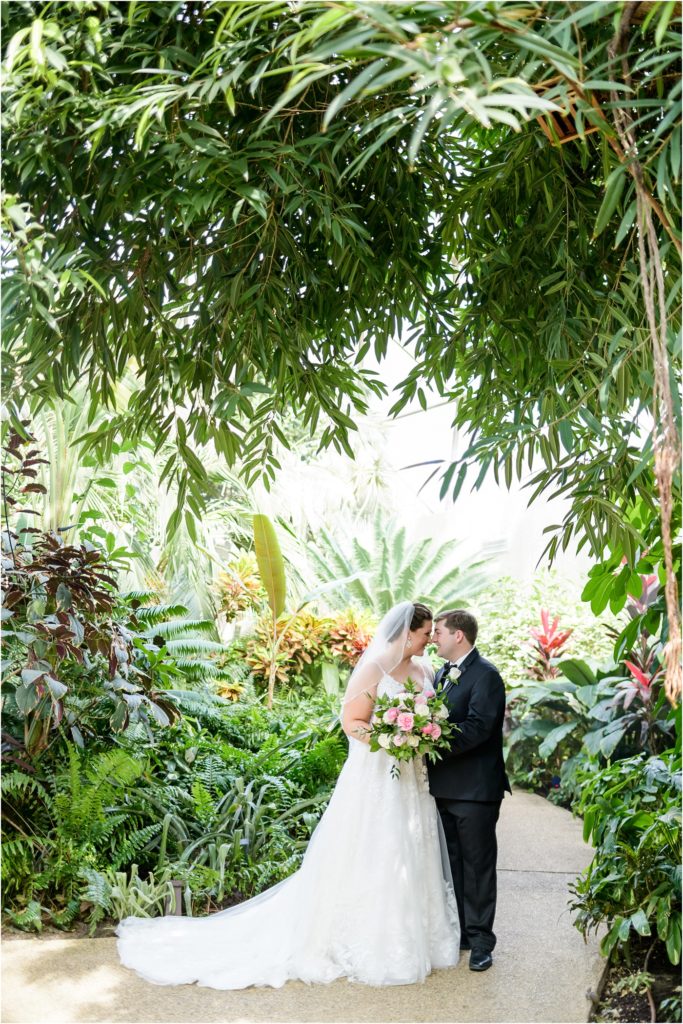 Botanical Garden Wedding Photo
